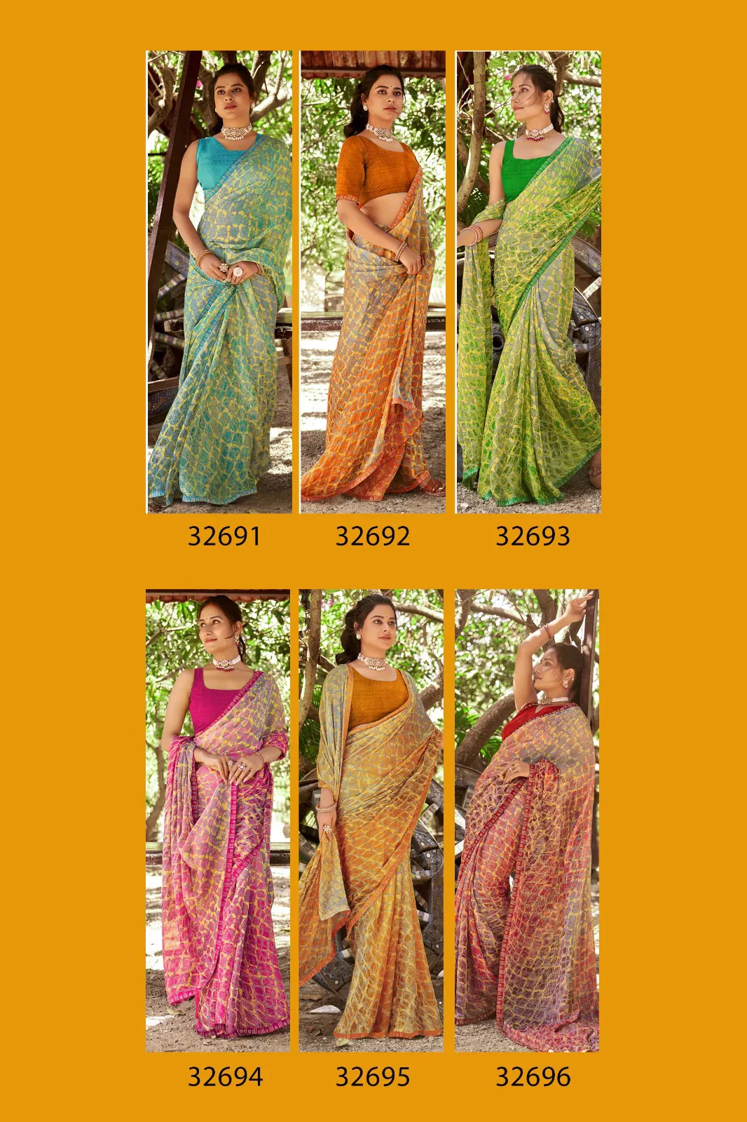 Masha Vol 2 By Vallabhi Georgette Printed Daily Wear Saree Suppliers In India